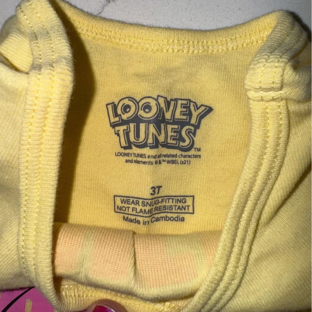 Toddler Girls Looney Tunes Tweety Bird Pajamas 3T